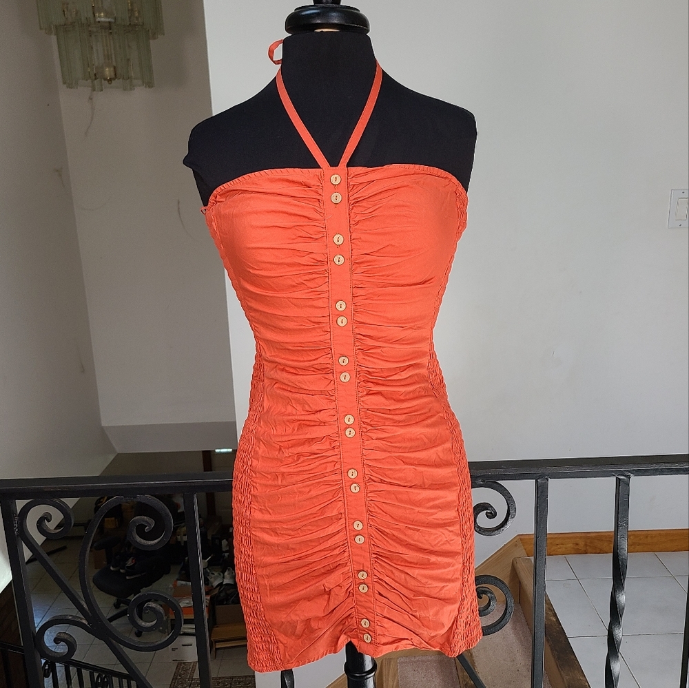 Free People Hold On Ruched Minidress